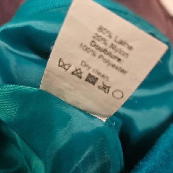 J Crew Wool Blend Teal Mini Skirt Sz O - Picture 12 of 13